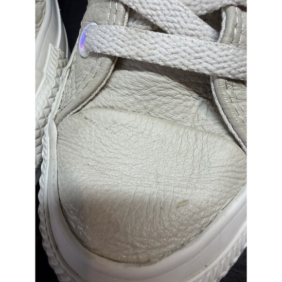 Converse Leather Low Top Grey Womens 6 Mens 4 - Picture 9 of 9